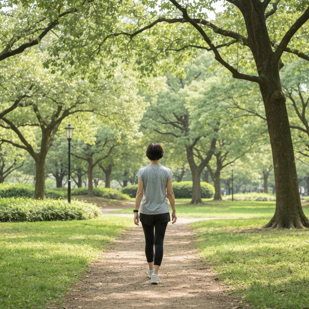 Person walking in nature